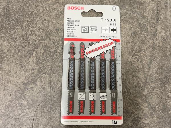 5x Bosch decoupeerzaagblad T123X 5-pack Progressor for Metal
