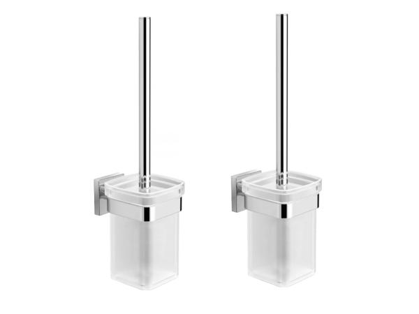 2x Alterna closetborstelhouder Siena chroom