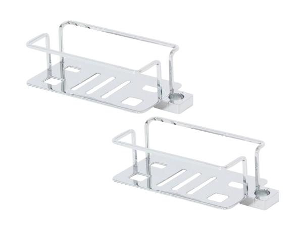 2x Beaux korf voor glijstang Ulis chroom