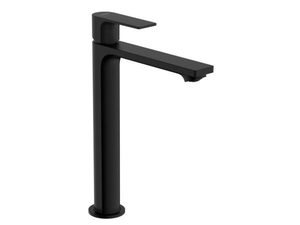 Hansgrohe wastafelkraan m/pop-up waste Rebris E mat zwart