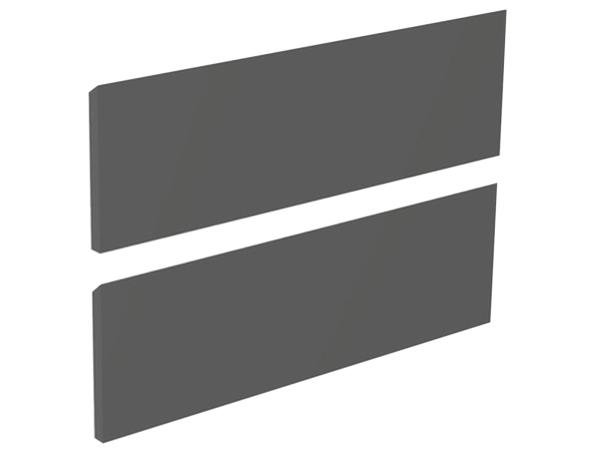 Royal Plaza frontenset greeploos 60x22cm Merlot antraciet