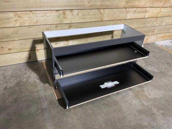 Royal Plaza onderkast z/fronten 120x52cm Merlot antraciet