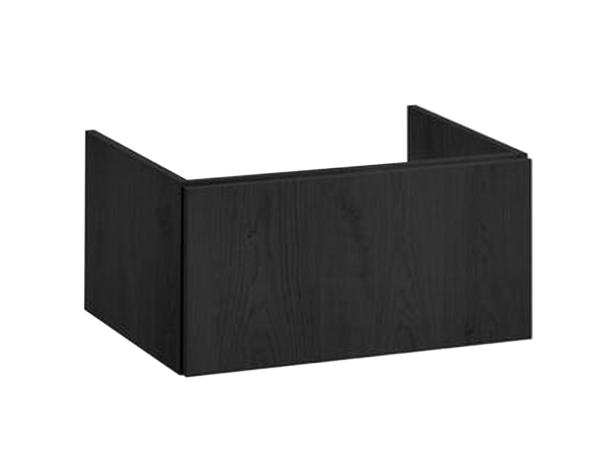 Vtwonen wastafel onderkast 60x30cm Cube oak black
