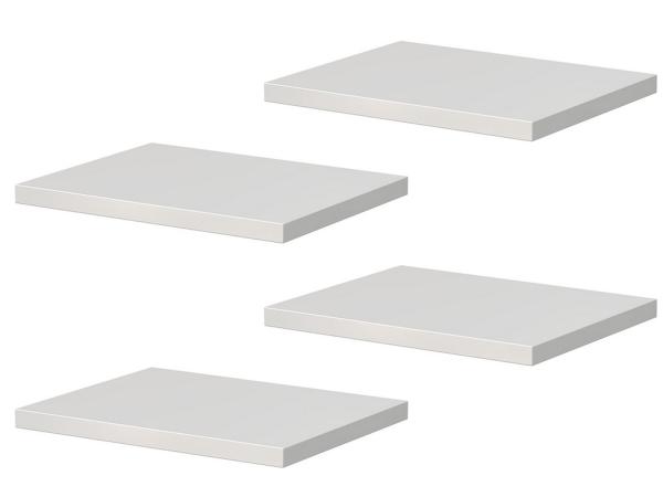 4x Alterna wastafelblad 61x46cm Vito hoogglans wit