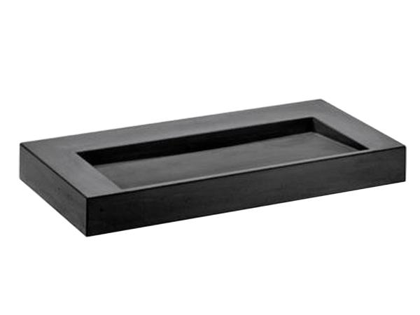 Vtwonen wastafel zonder kraangat 90x46cm Tank black concrete