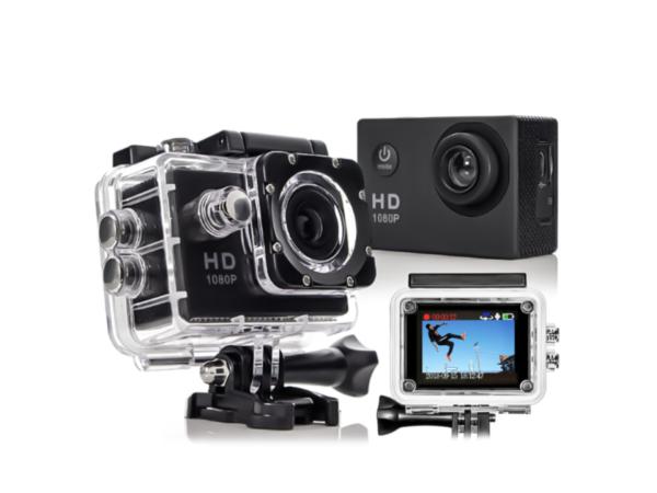 Action camera 1080P inclusief accessoires