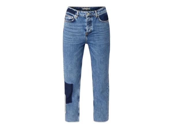 Maje High-rise Faded Straight-leg Jeans in blauw maat 40