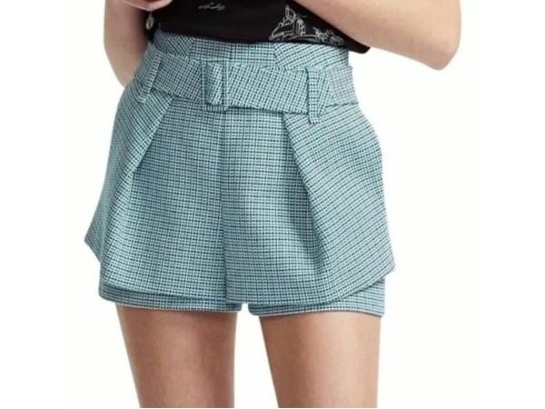 Maje korte broek tweed maat 36 ruitjes