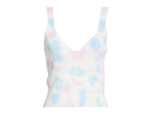 Sandro Tie-dye V-hals tanktop crop top maat 40