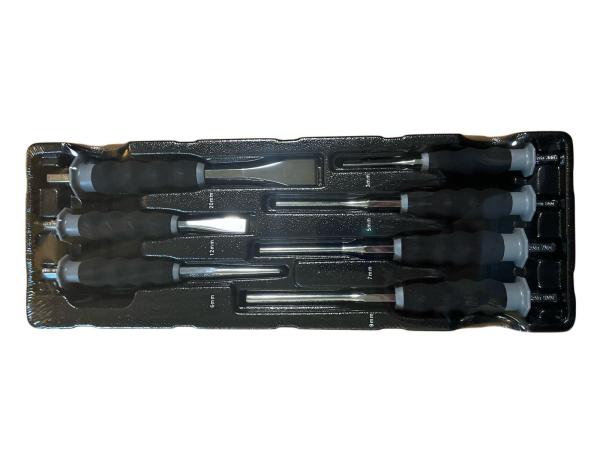 Beitelset 7-delig 3-20 mm Diverse Soorten