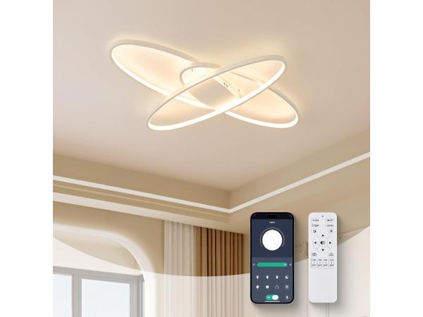 Led plafondlamp ellips Wit