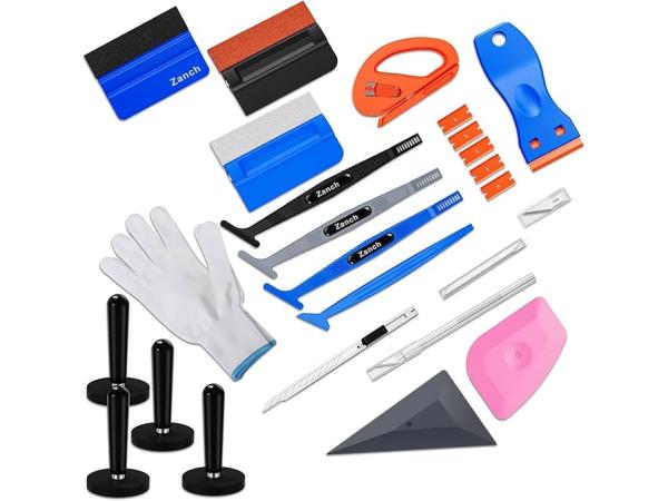 20-delige rakel accessoireset voor meubelfolie wrappen