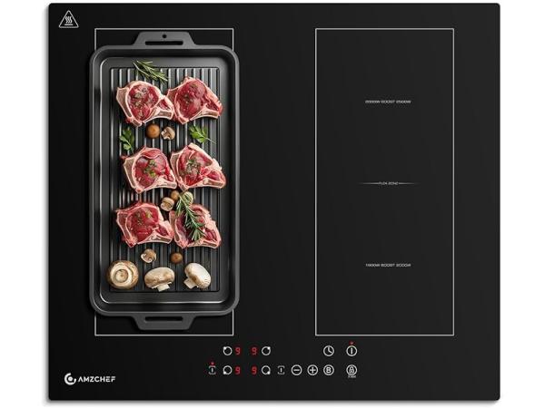 AMZCHEF inbouw inductiekookplaat (4 zones)