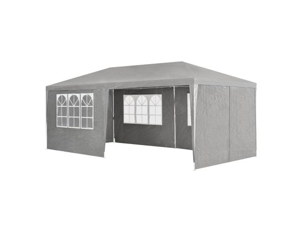 Partytent met zijwanden - 3x6M - Donkergrijs