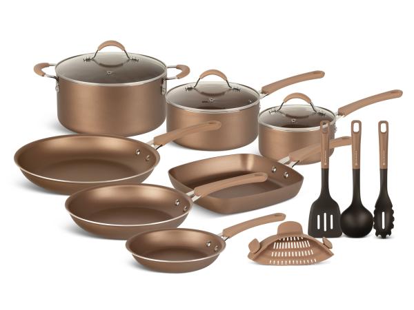 20-delige Luxe Pannenset van Gesmeed Aluminium Met Bakvormen