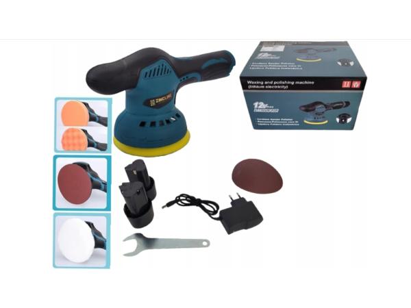 Draadloze Polijstmachine met 2x12V 2.0Ah Accu - 8 Snelheden