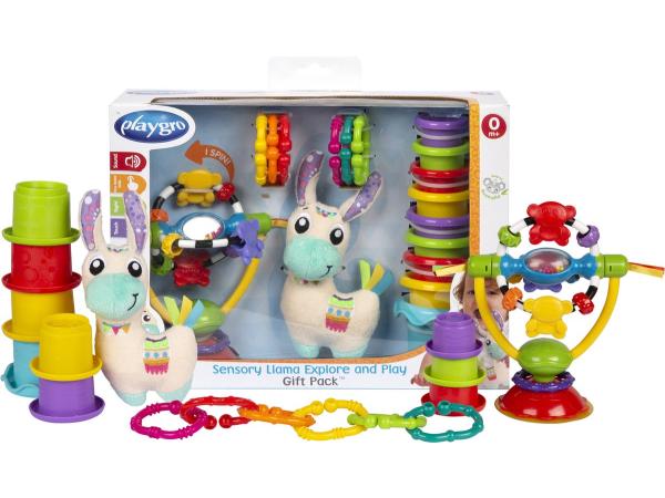 Playgro Sensorische Lama Geschenkset voor Baby’s