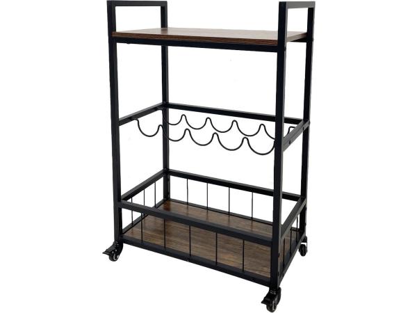 Keuken Trolley Haven Zwart – 67×40×86,5 cm