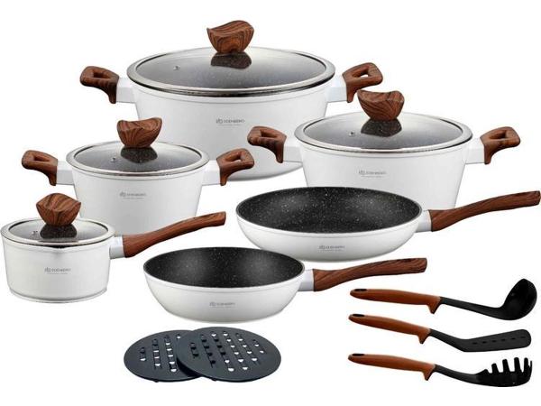 15-delige Luxe Pannenset van Gesmeed Aluminium