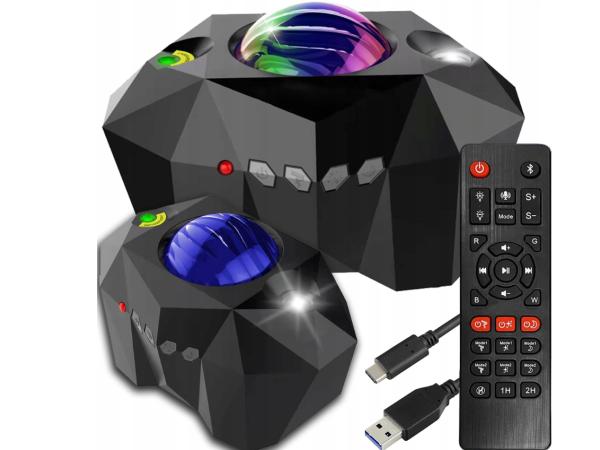 Projector Poollicht Sterrenhemel en Maan - Bluetooth Speaker