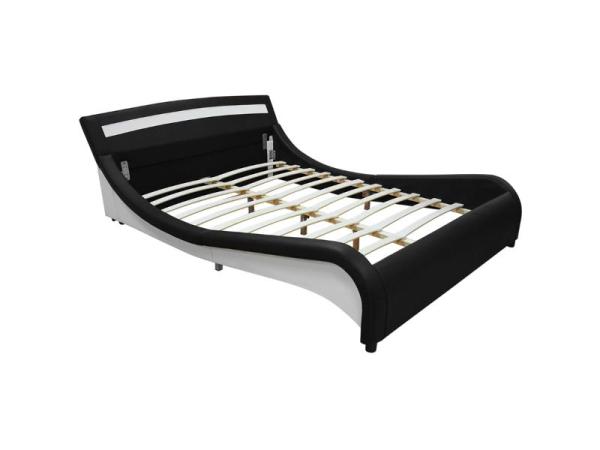 Gestoffeerd bed Malaga - 140 x 200 cm - Zwart