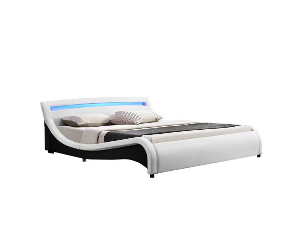 Gestoffeerd bed Malaga - 140 x 200 cm - Wit