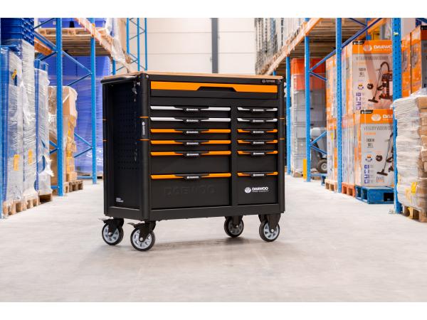 Daewoo gereedschapswagen met werkblad 267-delig 