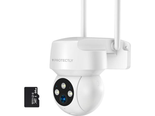 Protectly Beveiligingscamera Buiten – 3K HD 5MP wit