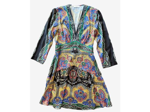 Sandro Korte jurk met bandana-print maat 38