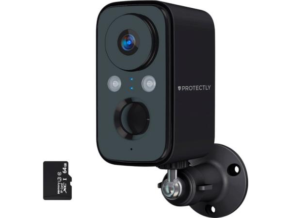 Beveiligingscamera Draadloos Buiten  2K HD 3MP zwart