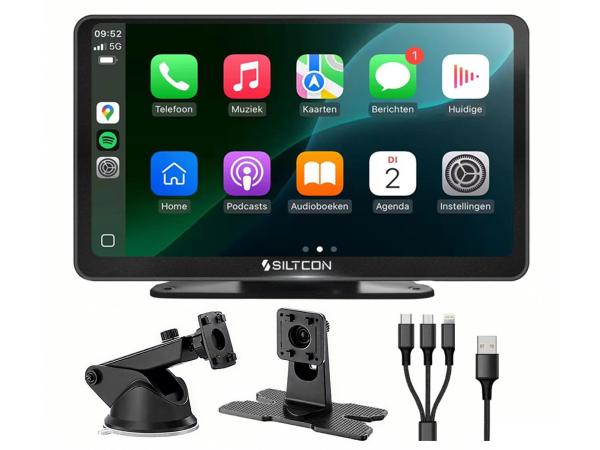 Siltcon Geschikt voor CarPlay Scherm 7 Inch