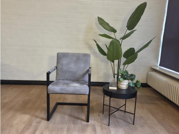 Eetkamerstoel Boston grijs velvet