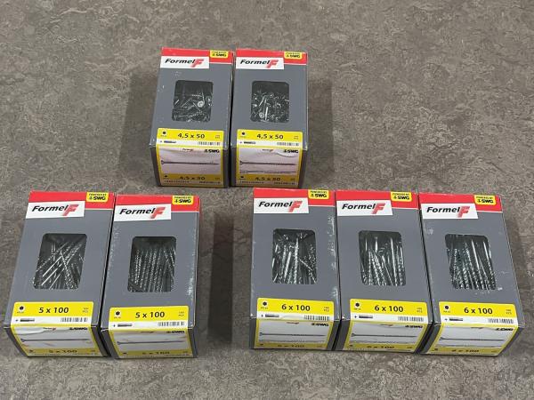 SWG spaanplaatschroeven set 7-delig