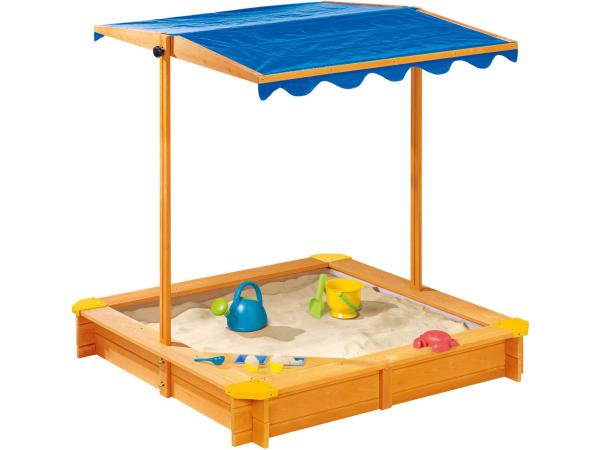 Playtive Zandbak met dak 118 x 118 cm