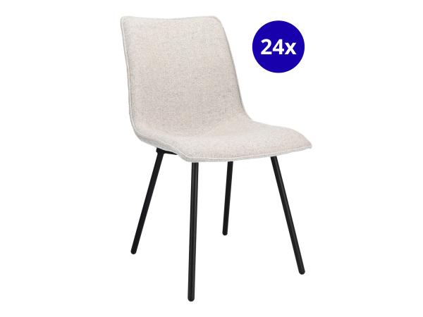 Stoel Canyon (set van 24) Linnenstof - Lichtgrijs