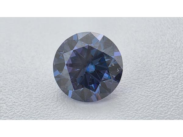 Moissanite briljant 1 crt Sapphire Blue ( GRA Gecert. )
