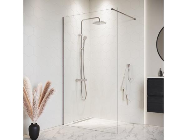 Douchewand 100x200cm Chroom Inloopdouche 8 mm 