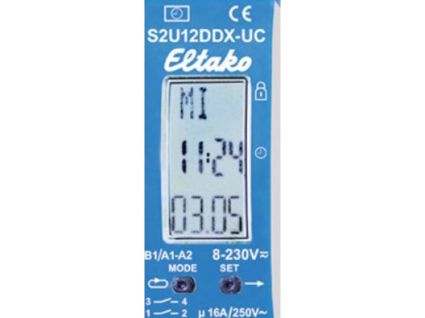 Eltako S2U12DDX-UC DIN rail mount timer 230 V1