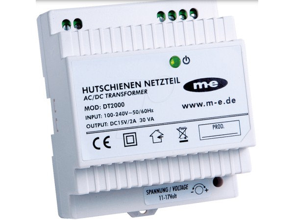 m-e modern-electronics DIN-rail netvoeding voor Deurintercom