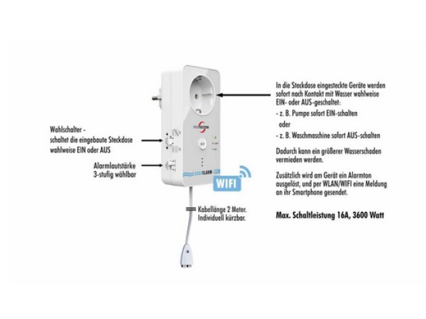 ME WA-11 Watermelder met stopcontact, WiFi1
