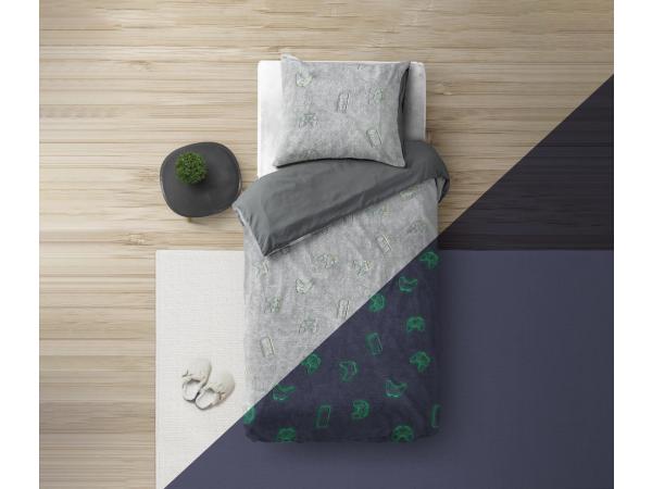 Glow in the dark Games 140x200 dekbedovertrek