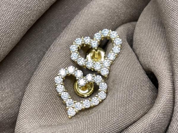 Oorbellen hart briljant 1.20 carat