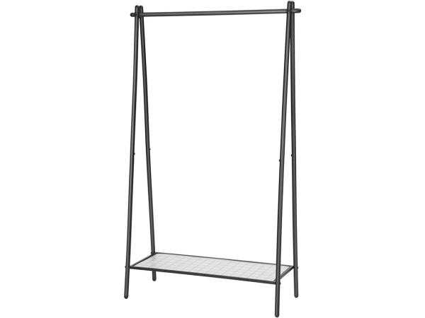 Kledingrek ijzer zwart 92,5 x 33,5 x 153 cm