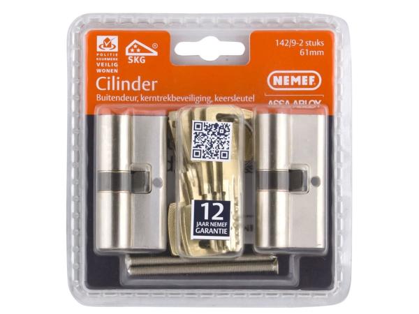 Nemef veiligheidscilinder 142/9 30/30 SKG***