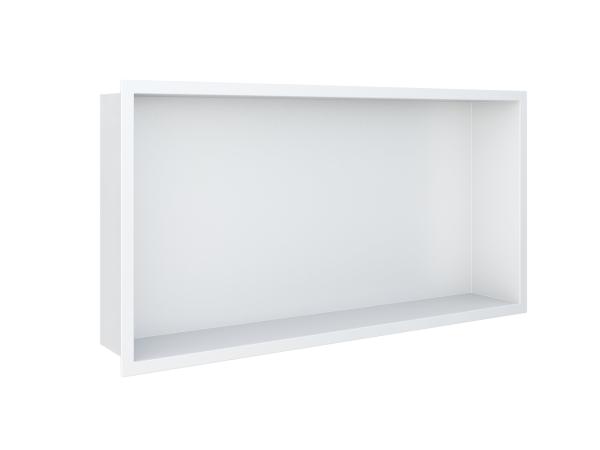 Alterna inbouwnis met flens 30x60x7cm Boston mat wit