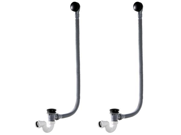 2x Royal Plaza verlengde badwaste 90cm Merlot zwart