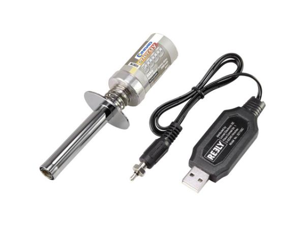 Reely Set gloeiplugstarters 118 mm 2/3 sub-C Incl. lader