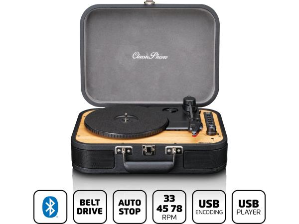 Lenco Classic Phono Retro Platenspeler - Vinyl Koffer