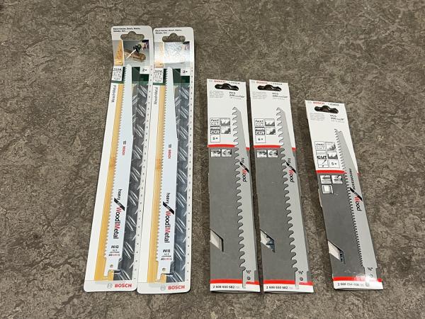 Bosch reciprozaagblad set 5-delig hout en metaal