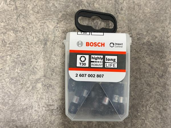 11x Bosch schroefbitset T30 25-pack Impact Control